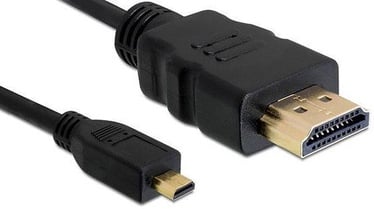 Laidas Delock HDMI / HDMI-micro HDMI 19 pin male, Micro HDMI male, 3 m, juoda