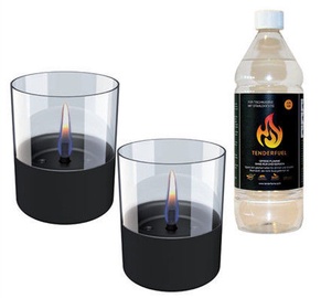 Tenderflame Lilly Table Burner Set 10cm Black