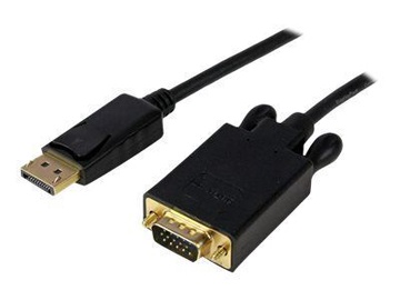 Adapteris StarTech DisplayPort To VGA Displayport, VGA, 3 m, juoda