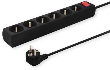 Elmak Power Strip With Anti-Surge Protection 3m Black