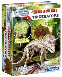 Clementoni Archeofun Triceratops Glow In The Dark 60428