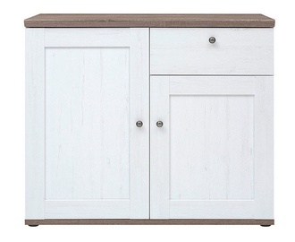 Kumode Black Red White Stockholm KOM2D1S White Pine/Sonoma Oak Dark
