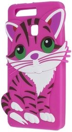 Forcell Soft Silicone 3D Back Case For HTC Desire 530/626/630 Pink Cat