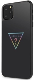 Guess Triangle Glitter Back Case For Apple iPhone 11 Pro Max Black