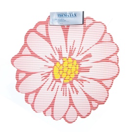 Vannitoa põrandamatt Okko Flower M9304, roosa, 65 cm x 65 cm