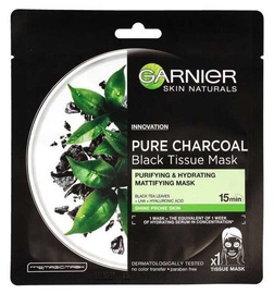 Sejas maska sievietēm Garnier Pure Charcoal, 28 ml