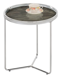 Kafijas galdiņš Home4you Astor SIde, pelēka, 450 mm x 450 mm x 490 mm