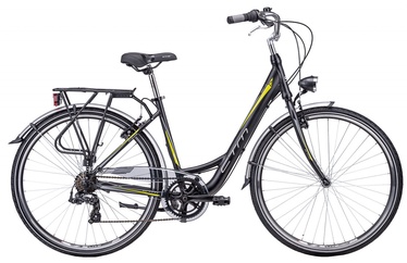Dviratis CTM Nancy 1.0 19" 28" Black Yellow 17