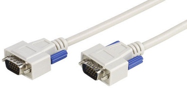 Laidas Vivanco Connection Cable VGA VGA Male, VGA male, 1.8 m, pilka