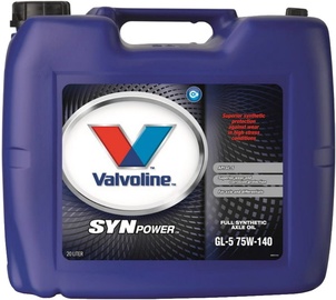 Масло для трансмиссии Valvoline 75W - 140, синтетический, для легкового автомобиля, 20 л