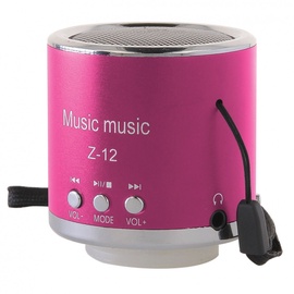 Belaidė kolonėlė Global Technology Mini Speaker Z-12 Pink