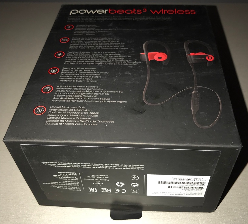 Kõrvaklapid Beats Powerbeats3 The Beats Decade Collection, must (kahjustatud pakend)