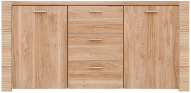 Black Red White Raflo Cabinet With Drawers Walnut