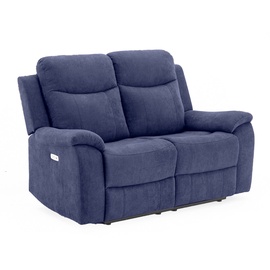 Sofa Home4you Milo 2 Blue, 96 x 155 x 103 cm
