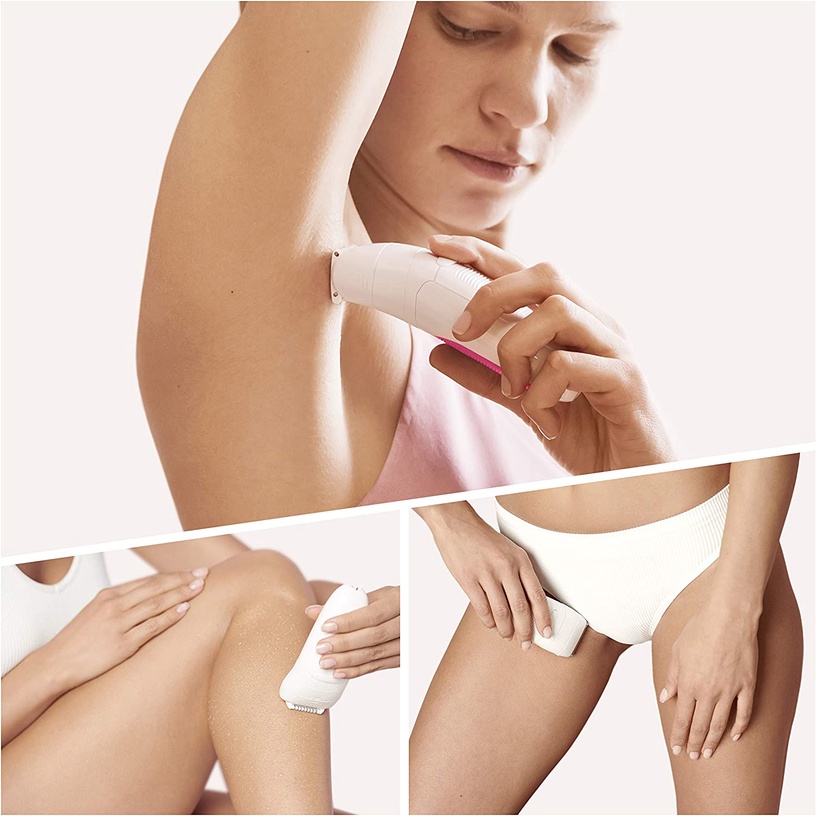 Epilators Braun Silk Epil 5 SensoSmart SES 5500, balta/rozā