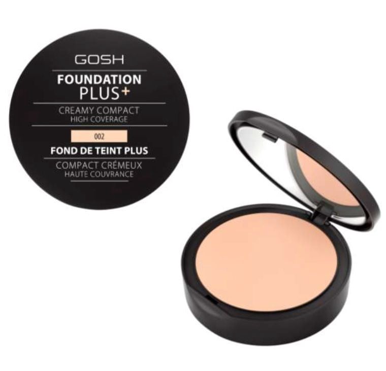 Pudra Gosh Foundation Plus + Creamy Compact High Coverage 04 Natural, 10 g