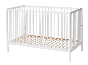 Bērnu gulta BabyDan Comfort White, 120x60 cm