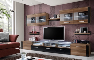 ASM Zoom Living Room Wall Unit Set Plum/Black