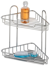 Полка для душа Axentia Corner 2, 190 мм x 190 мм x 250 мм, хромовый