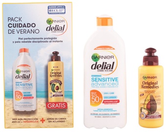 Garnier Delial Sensitive Set Advanced Milk SPF50+ 300ml + Original Oil 200ml