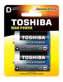 Toshiba High Power LR20 Alkaline Battery 2x