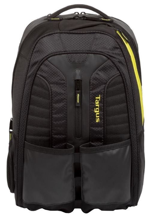 Sülearvuti seljakott Targus Laptop Backpack, must/kollane, 15.6"