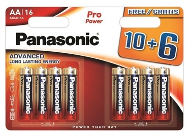 Baterijas Panasonic LR6PPG/16B, AA, 1.5 V, 16 gab.