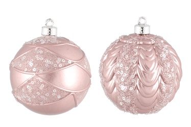 Ziemassvētku eglītes rotaļlieta Light Pink, 80 mm, 1 gab.