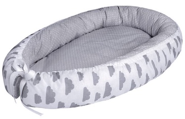 Lulando Multifunctional Baby Nest Grey With Dots/White With Grey Clouds