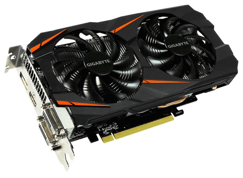 Vaizdo plokštė Gigabyte GeForce GTX 1060 WINDFORCE OC GV-N1060WF2OC-3GD, 3 GB, GDDR5