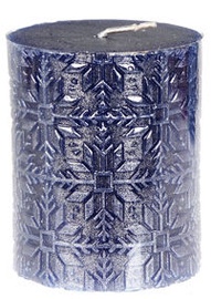 Свеча Verners Candle 6x7cm Blue/Silver