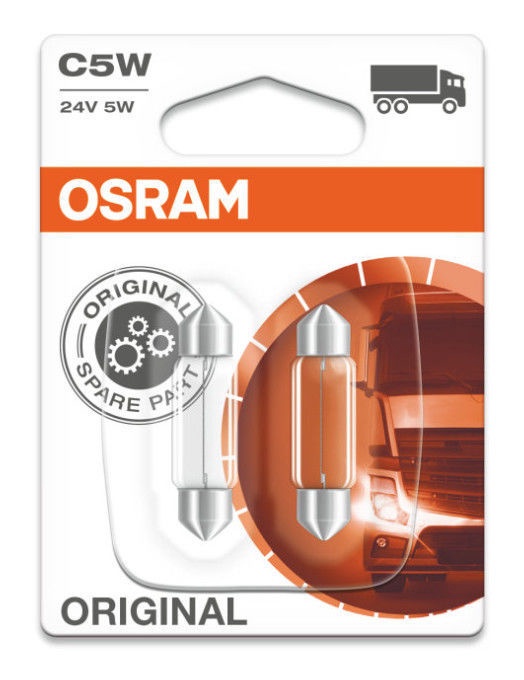 Автомобильная лампочка Osram 6423-02B, Накаливания, прозрачный, 24 В