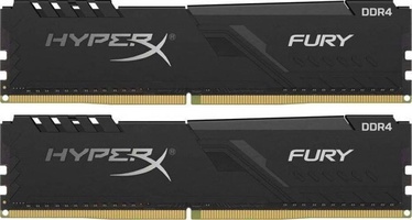 Kingston HyperX Fury Black 16GB 2666MHz CL16 DDR4 KIT OF 2 HX426C16FB3K2/16 (bojāts iepakojums)/2