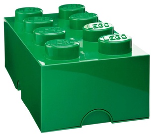 Uzglabāšanas kaste LEGO® Storage Brick 8 Large, 12.1 l, zaļa, 50 x 25 x 18 cm