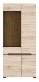 Шкаф-витрина Black Red White Elpasso REG1W3D/20/9 San Remo Oak, 90x41.5x200 см