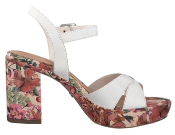 Tamaris Beet Healed Sandal 1-1-28032-32 White Lea Combination 39