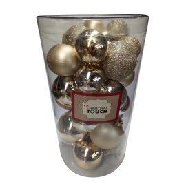 Елочное украшение Christmas Touch N4/LX30BALL, золотой, 6 см, пластик, 30 шт.