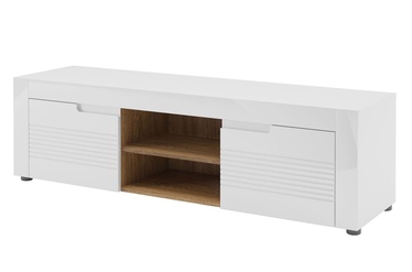 TV staliukas Szynaka Meble Belfort 25 White, 1500x440x410 mm