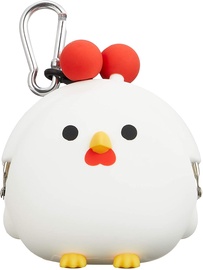 Naudas maks p+g Design Mimi 3D Pochi Friends Chicken, balta, 9.3 cm x 5.8 cm x 8.2 cm