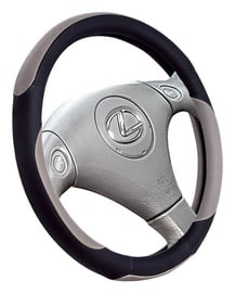 Чехол SN Steering Wheel Cover Black/Silver