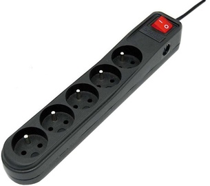 ActiveJet Surge Protector 5 Outlet Black 1.5m
