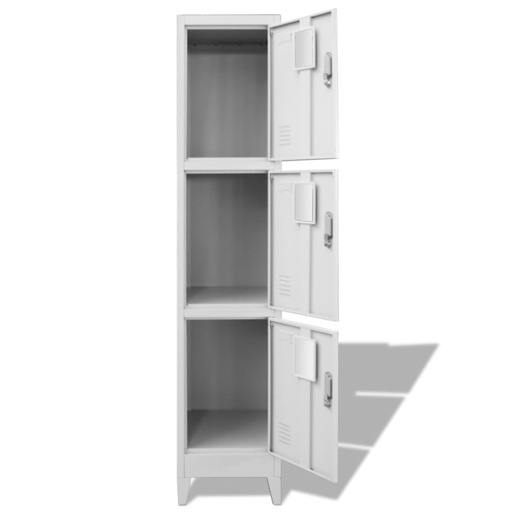 Стеллаж VLX Locker Cabinet With 3 Compartments, 38 см x 45 см x 180 см