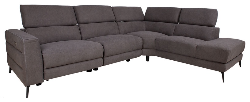 Угловой диван Home4you Mercado, серый, 231 x 295 см x 77 см