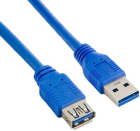 4World USB Cable A Male To USB A Female 3m Blue