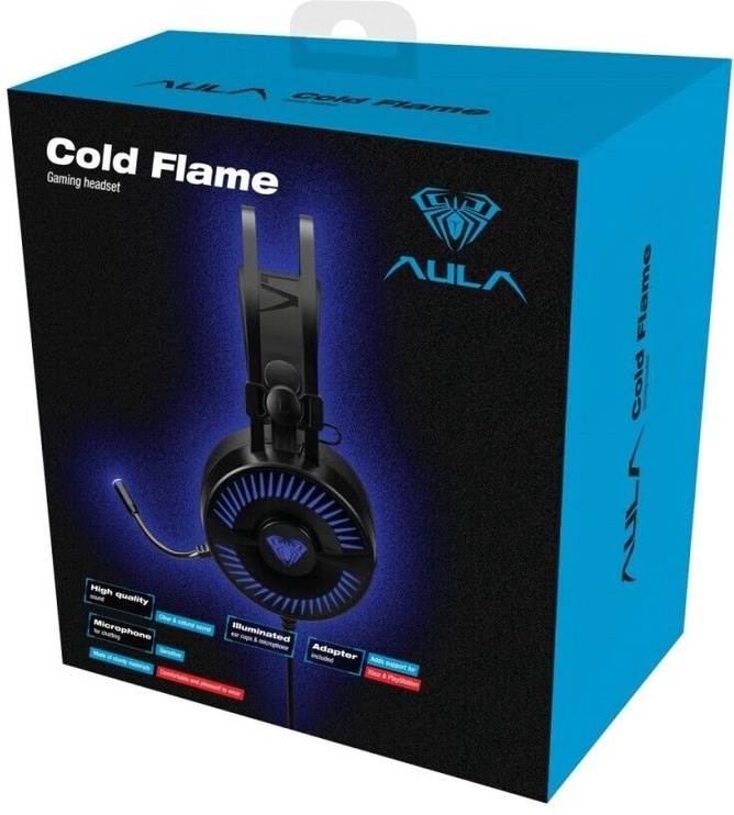 Laidinės ausinės Aula Cold Flame, juoda