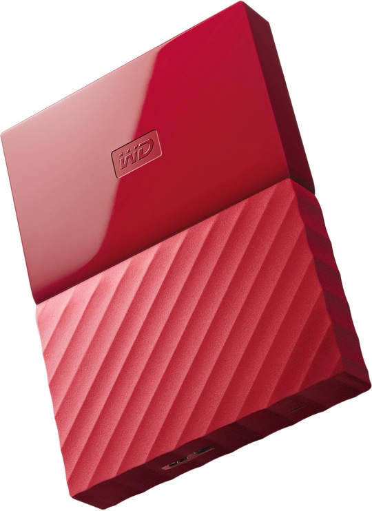 Жесткий диск Western Digital My Passport, HDD, 2 TB, красный