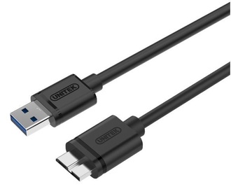 Провод Unitek USB 3.0 A male, Micro USB B male, 2 м, черный