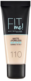 Tonālais krēms Maybelline Fit Me Matte + Poreless 110 Porcelain, 30 ml