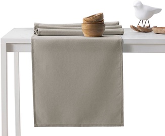 DecoKing Pure HMD Tablecloth Cappuccino Set 115x180/35x180 2pcs