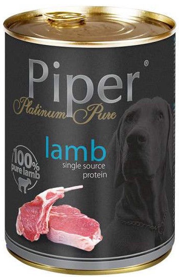 Mitrā barība (konservi) suņiem Dolina Noteci & Piper, jēra gaļa, 0.4 kg